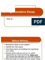 Argumentative Essays