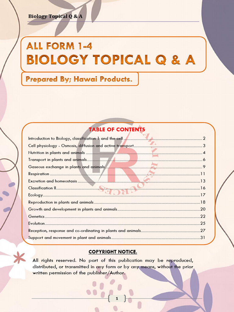 Bio Topical Q & A - Hawai Resources | PDF