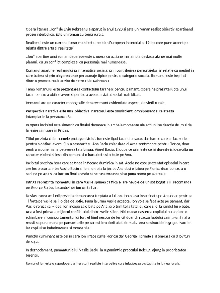 Opera Literara | PDF