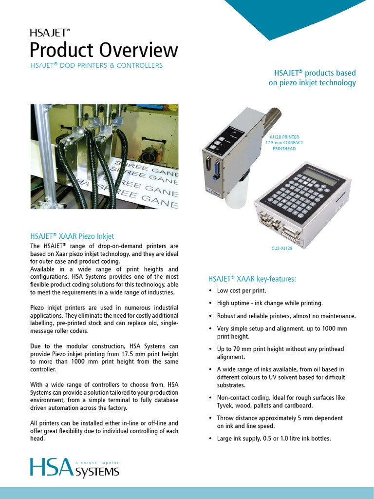 300-03 Hsajet Dod-Printers | PDF