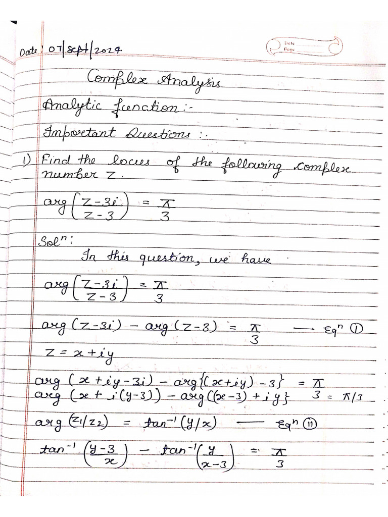 Complex Analysis Pdf