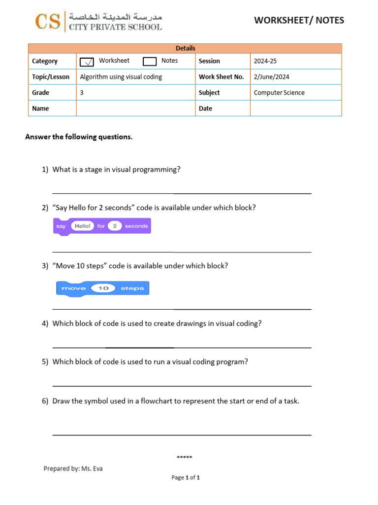 Chapter 2 - Worksheet Question | PDF