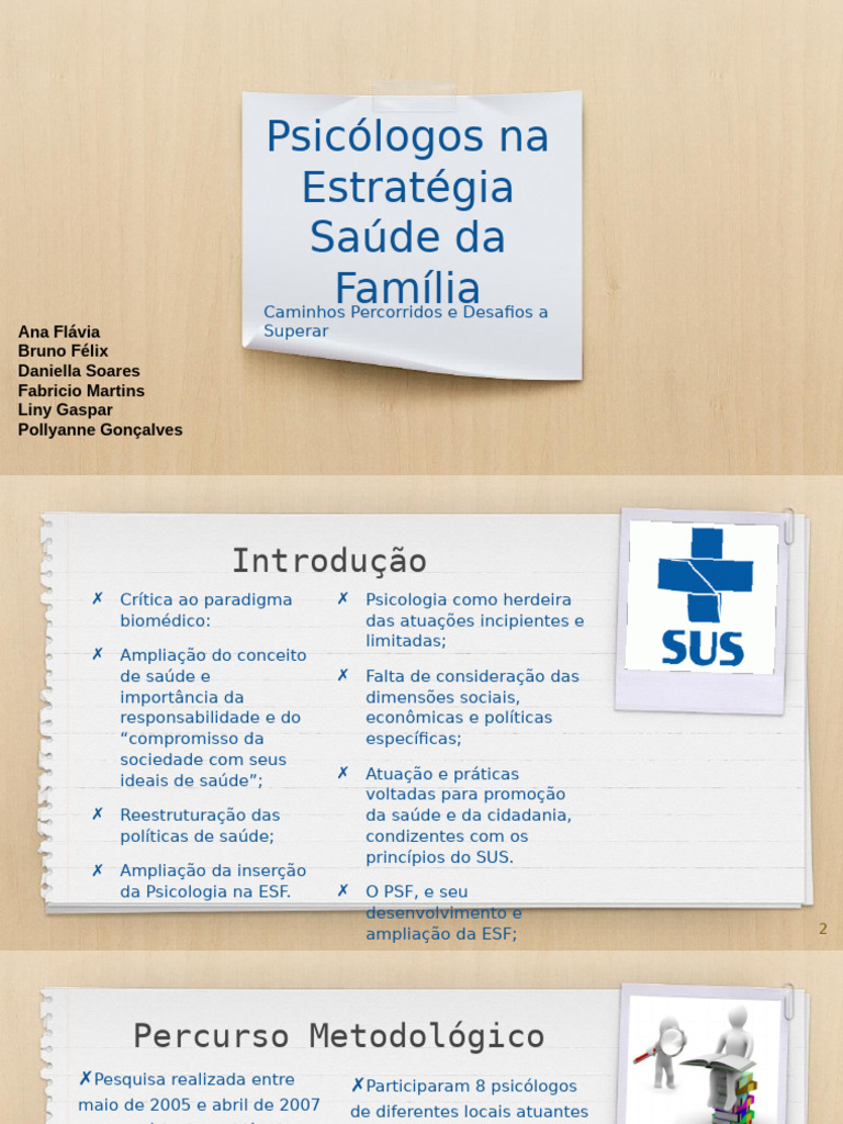Apresentação SUS - ESF-1 | PDF
