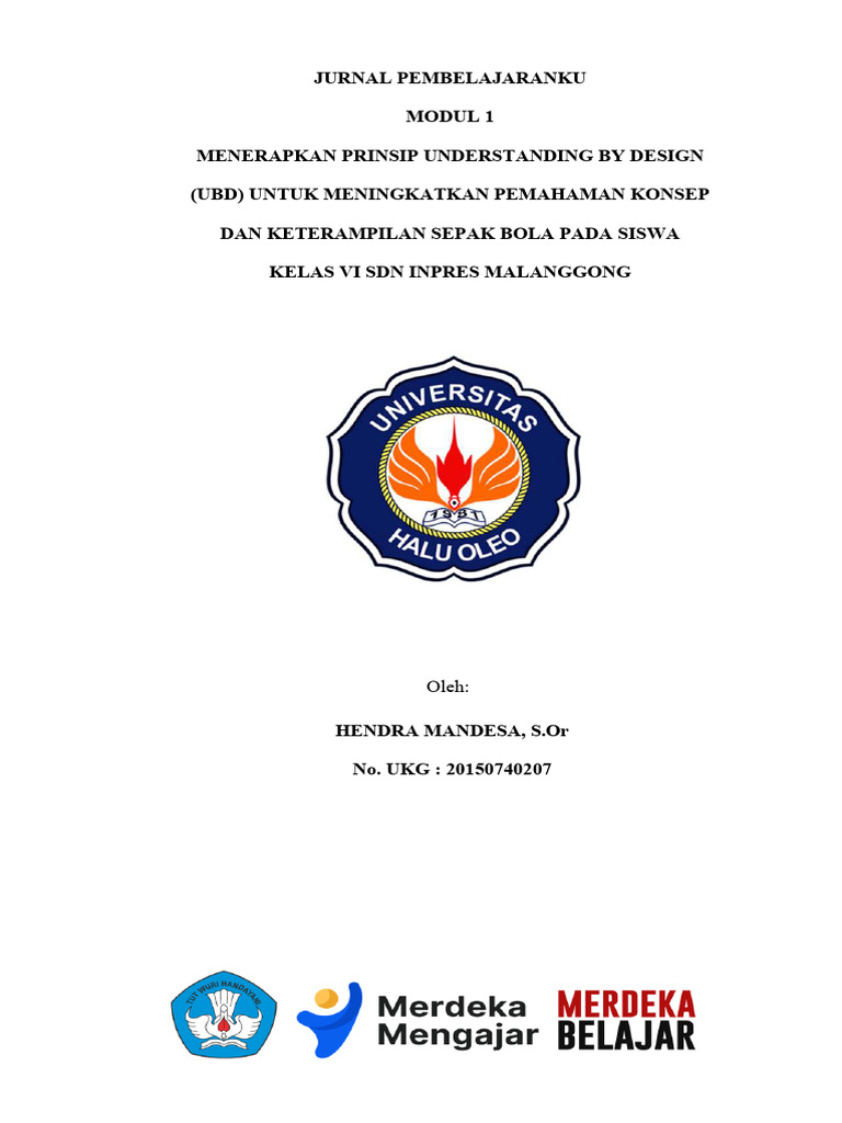 Modul 1 Penerapan Prinsip UbD Dalam Pembelajaran | PDF