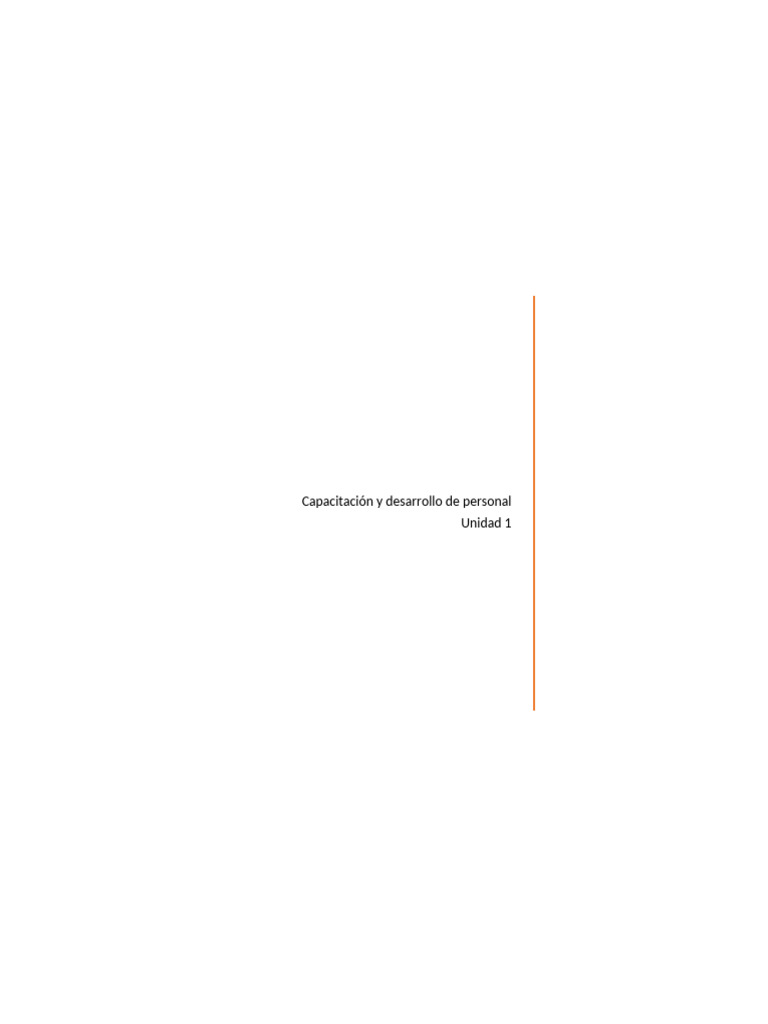 Capacitación y Desarrollo de Personal | PDF | Conocimiento | Aprendizaje