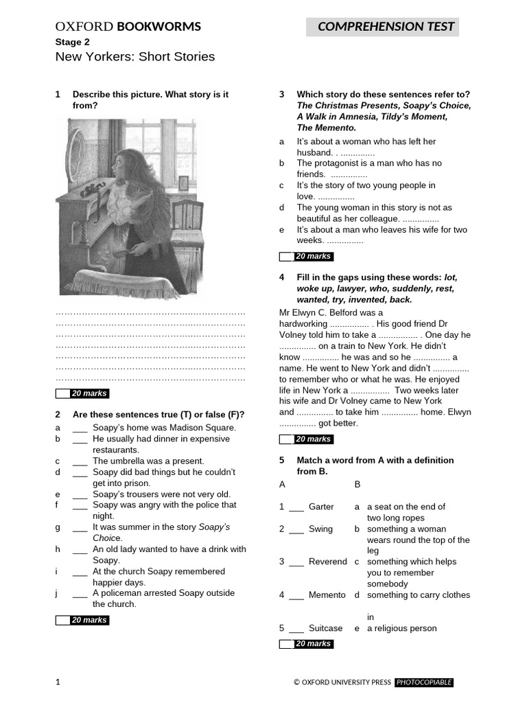 Obw New Yorkers Short Stories | PDF