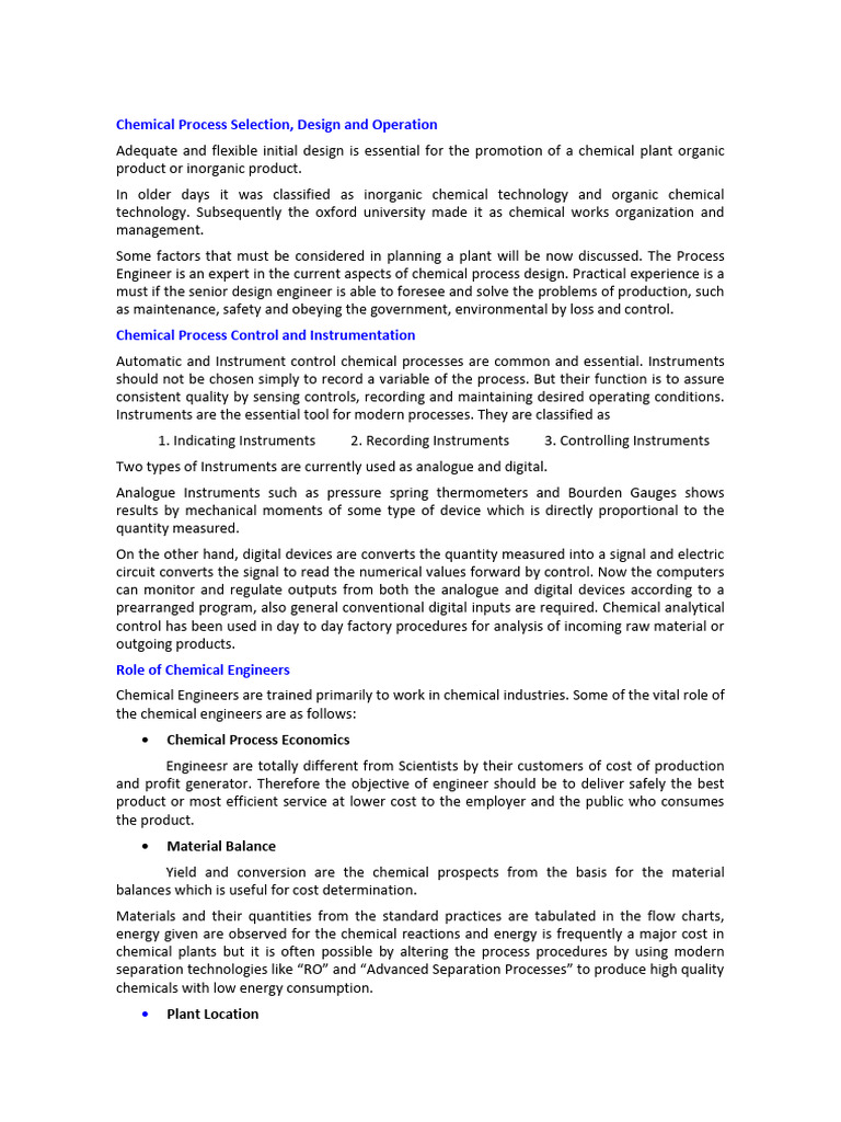 Chemical Processing | PDF