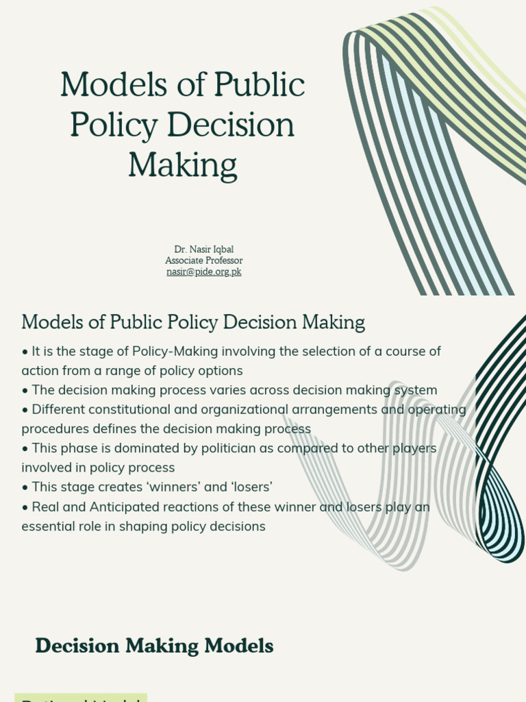 Public Policy Analysis Week 4 | PDF