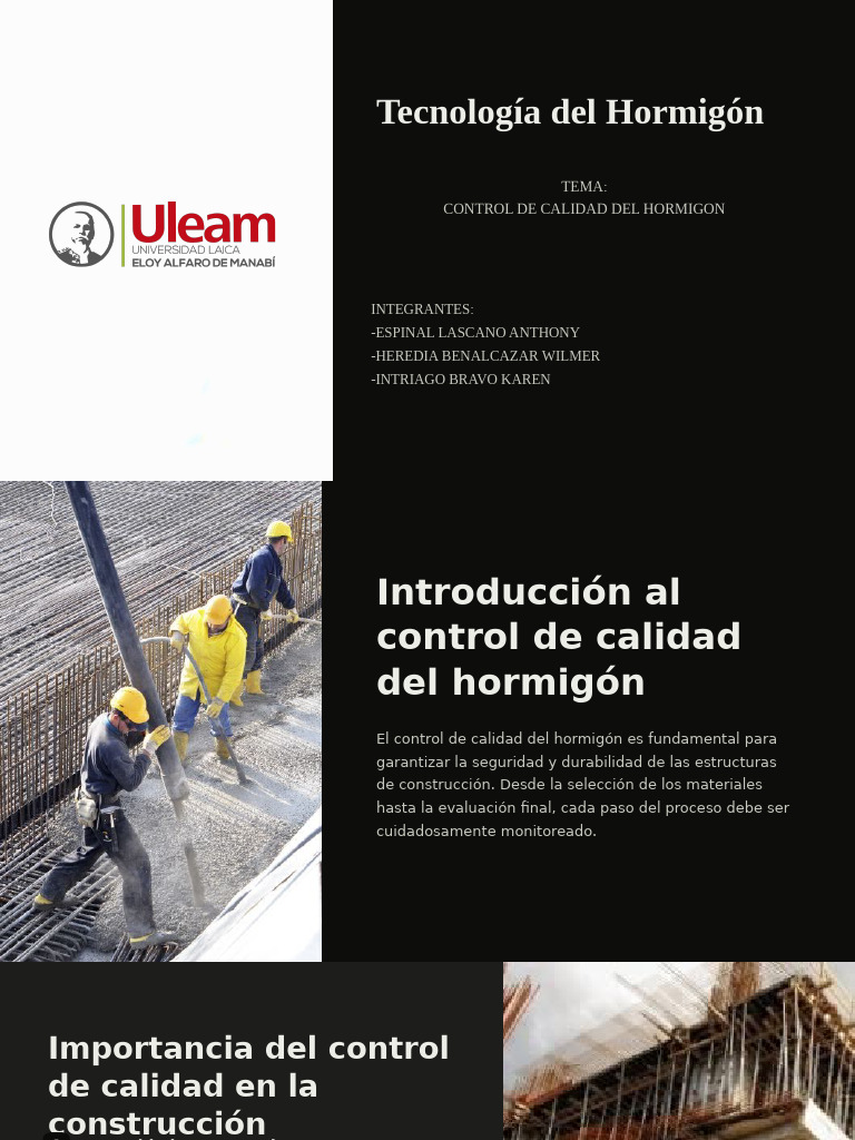 Control de Calidad del Hormigón | PDF | Hormigón