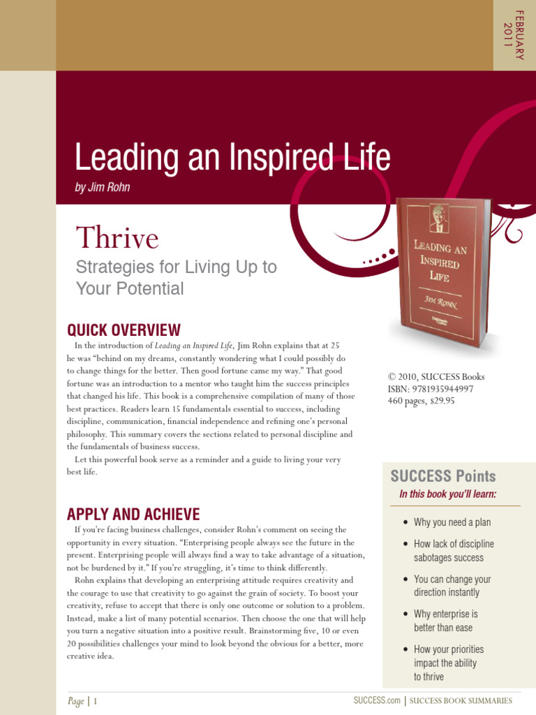 Leading An Inspired Life By Jim Rohn Compress Pdf