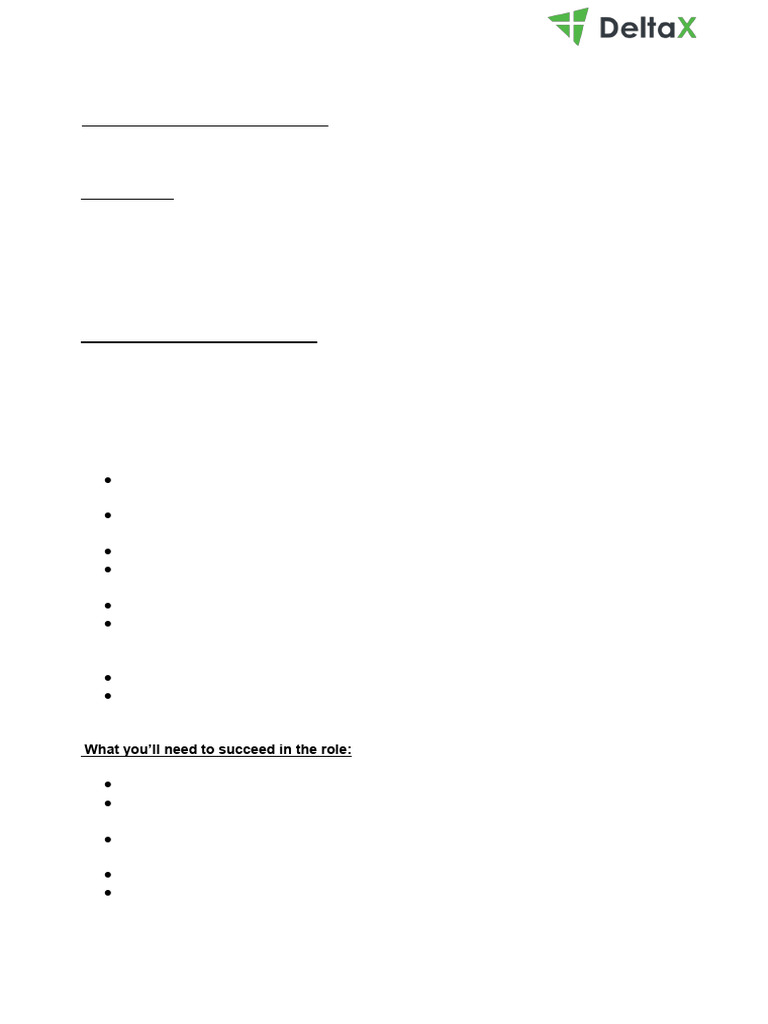 DeltaX 2 - Digital Marketing Champion - Job Description | PDF
