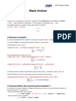 Maple Analyse Algebre Petit Cours