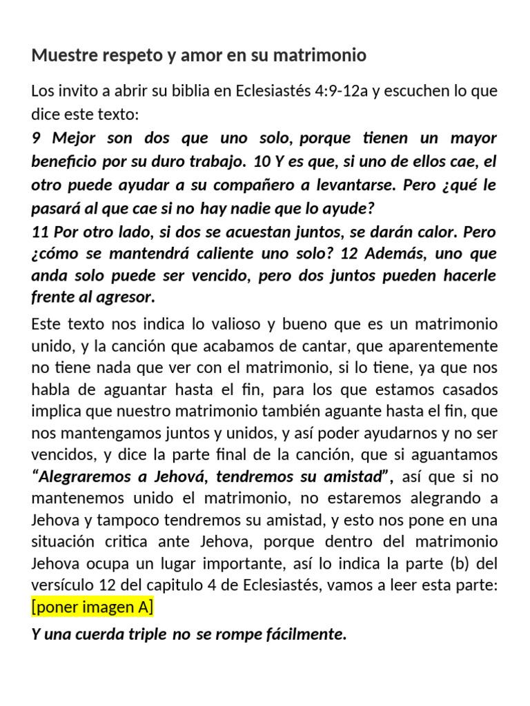 Muestre Respeto y Amor en Su Matrimonio | PDF