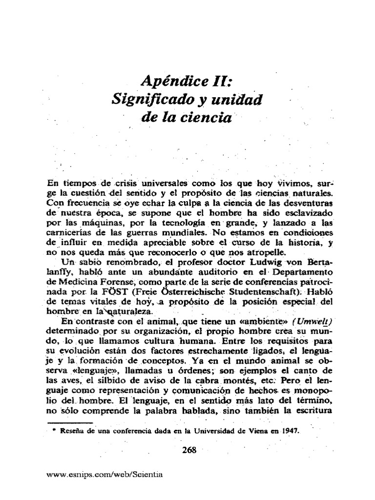 Teoria General De Los Sistemas Ludwig Von Bertalanffy 290 292 Pdf