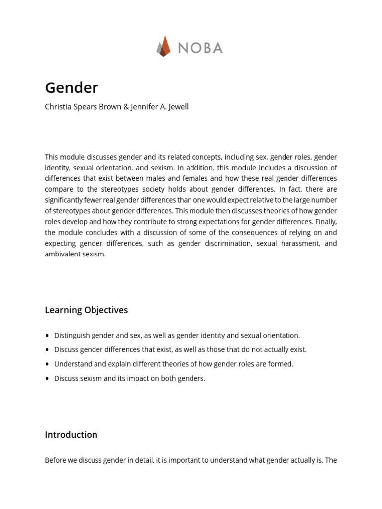 Gender | PDF