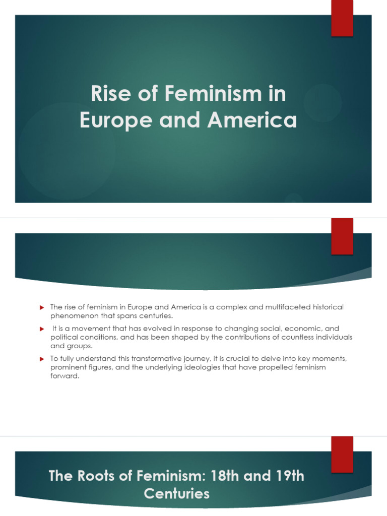 Rise of Feminism in Europe and America | PDF