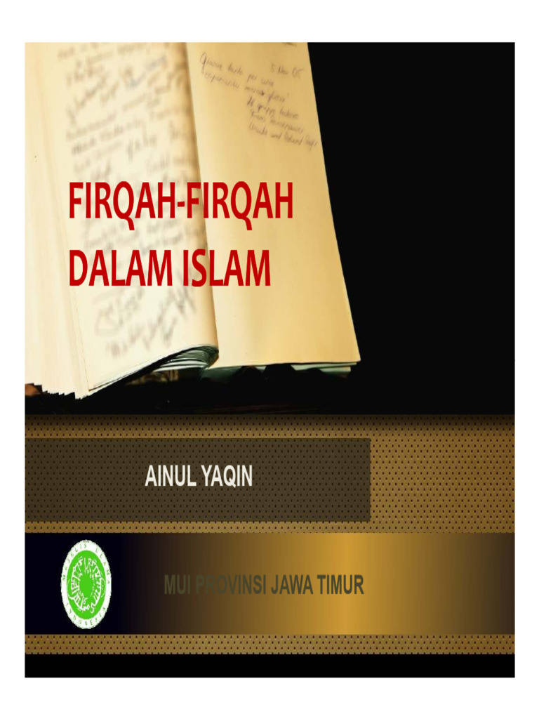 Firqah Firqah Dalam Islam Compatibility Mode Pdf