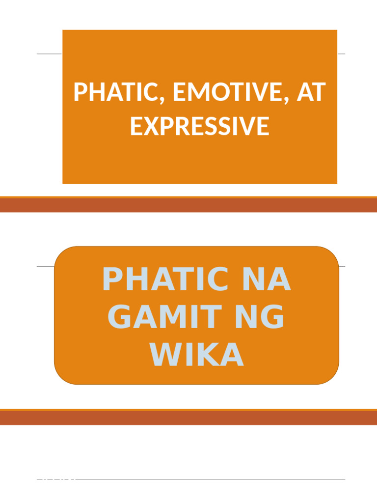 Phatic | PDF
