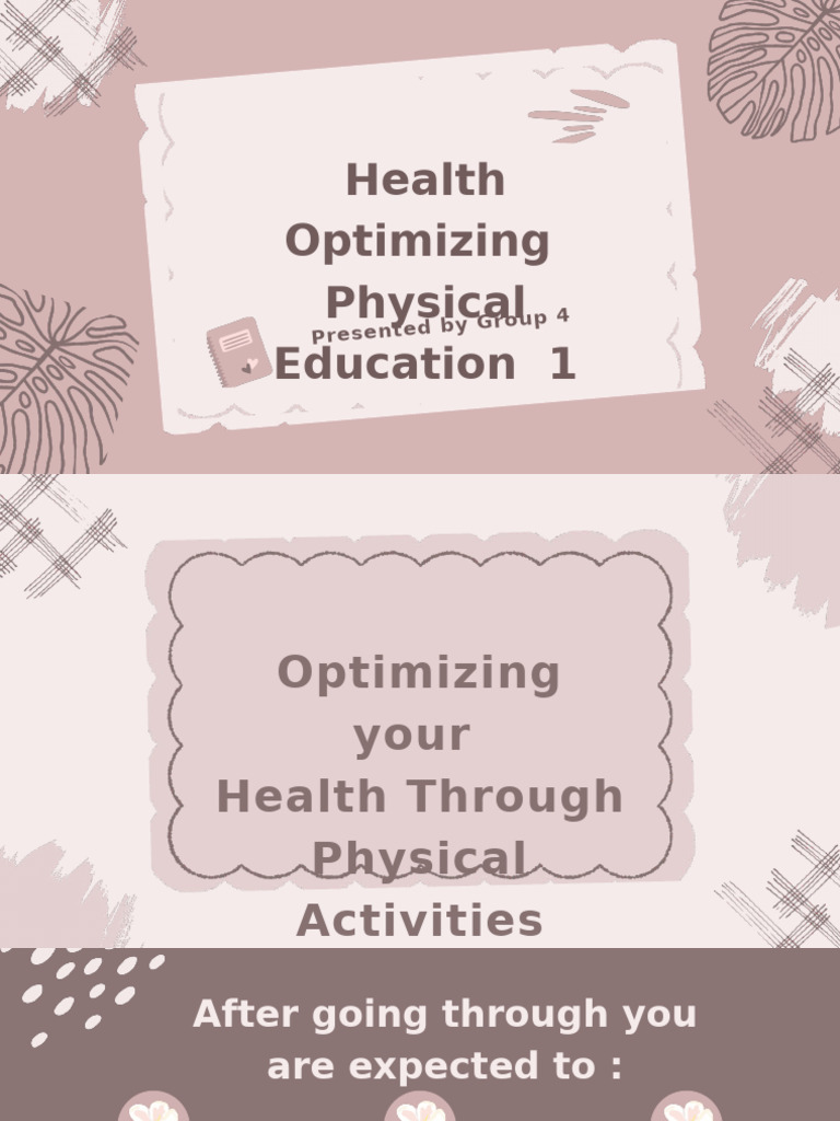 WHAT IS THE IMPORTANCE OF HEALTH OPTIMIZING PHYSICAL EDUCATION visual data 6