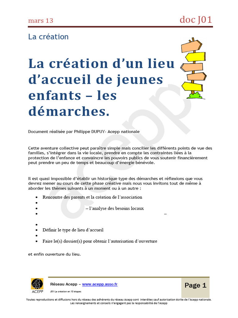 La Creation D'une Crèche En10 Etapes | PDF