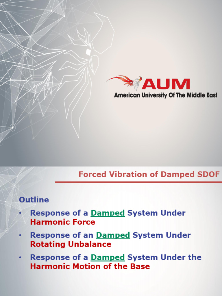 06 - Forced Vibration of Damped SDOF | PDF