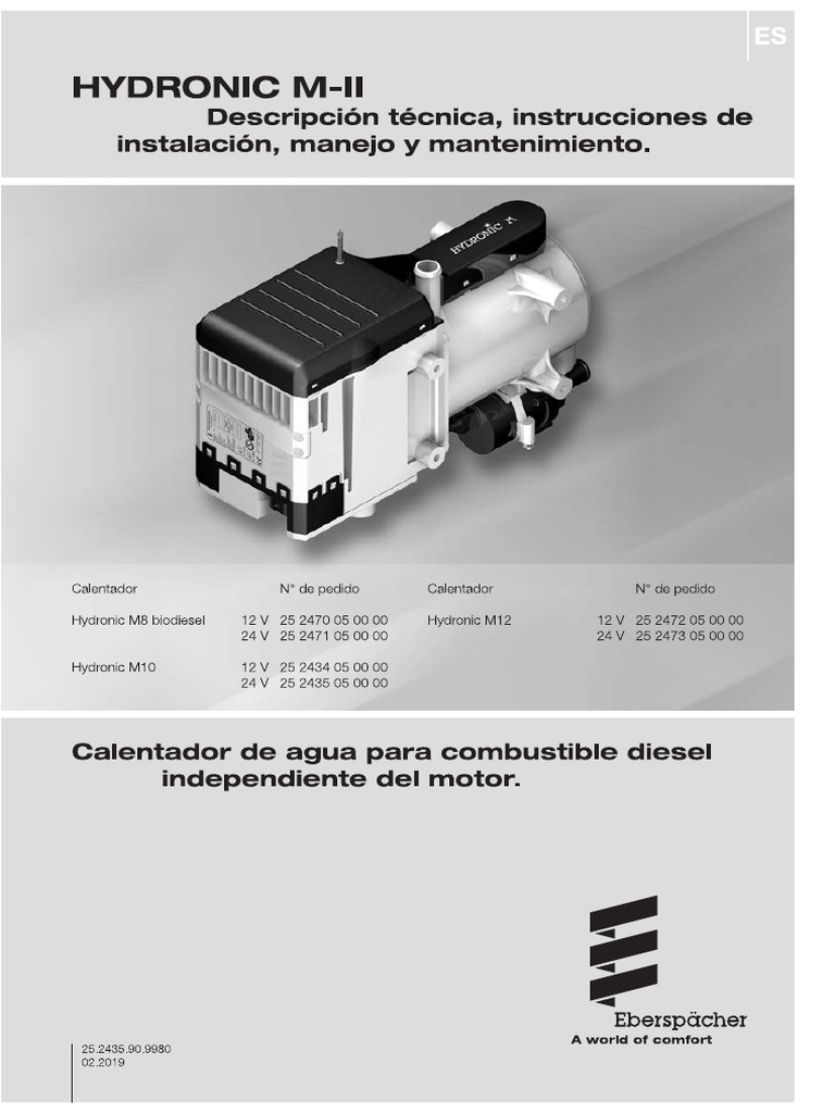 Hidronic mII d8w, d10w, d12w 24v | PDF