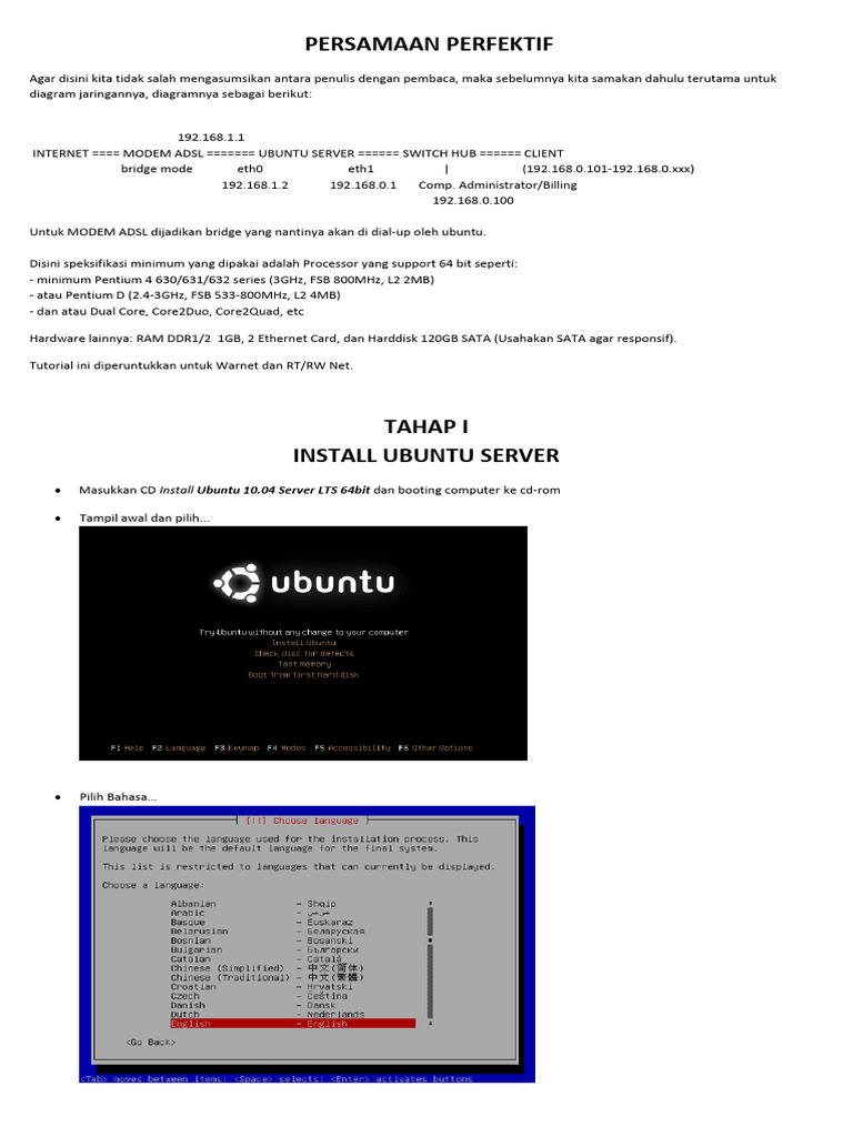 Tutorial Server Ubuntu 9-10-10-041 | PDF