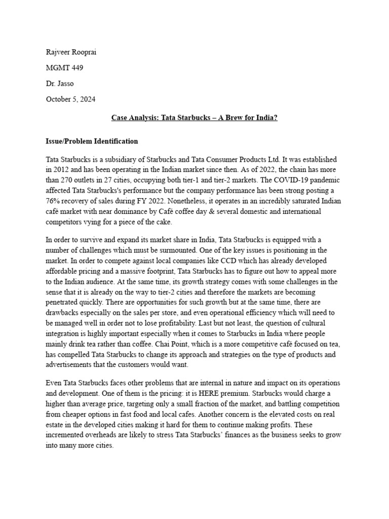 Case Analysis 2 | PDF