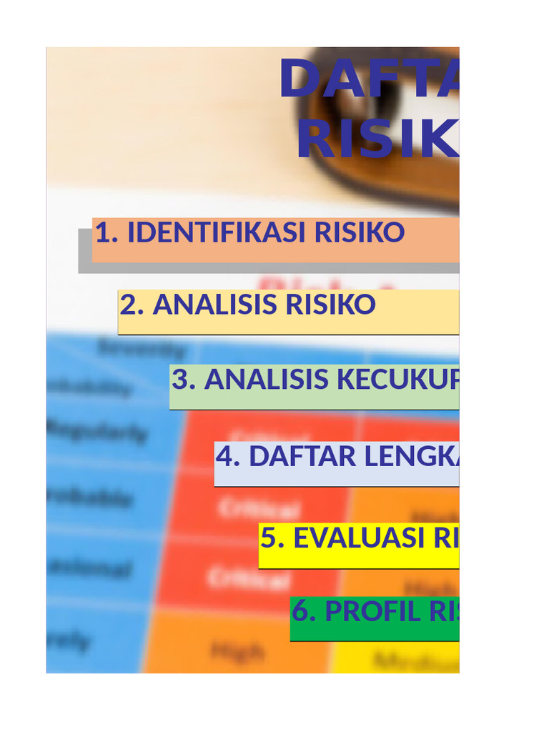 Form Risk Register 2024 | PDF