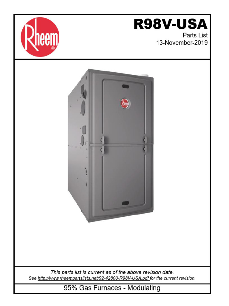PartsList - 92 42800 R98V USA - 13nov2019 | PDF