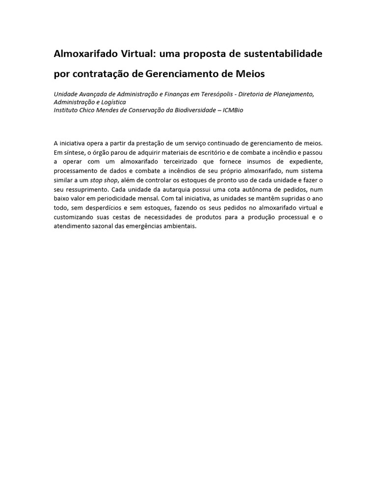Almoxarifado virtual pdf