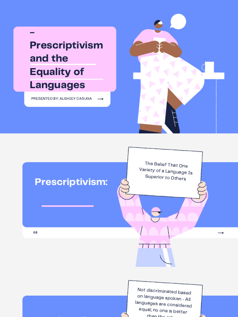 Prescriptivism and The Equality of Languages | PDF