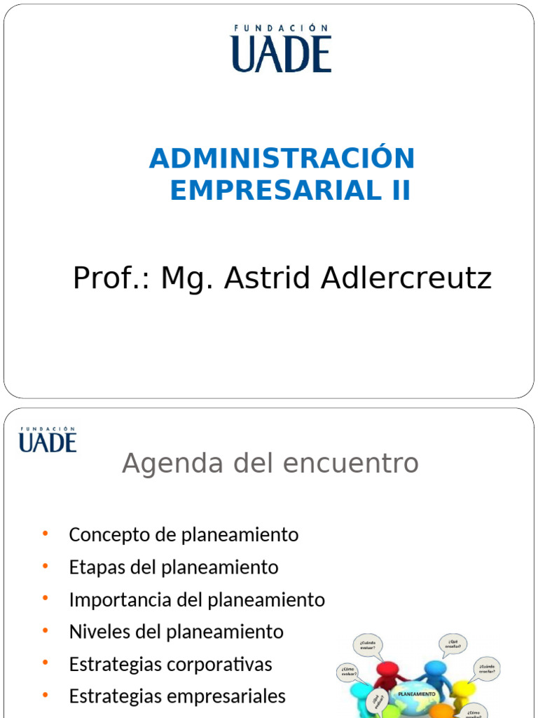 UADE Connect 3 Planeamiento | PDF