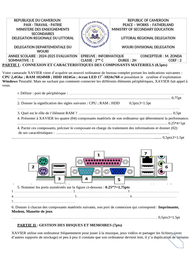 INFOS 2nde C SEQ1 | PDF