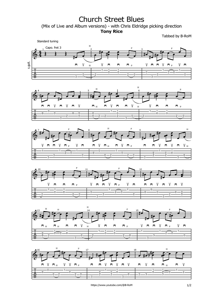 Tony Rice - Church Street Blues (Mix) - Chris Eldridge Picking ...