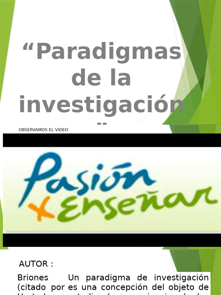Paradigmas de la Investigación Moderna | PDF | Paradigma | Método ...