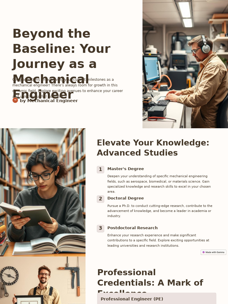 Career Growth for Mechanical Engineers | PDF | Engineering | Mechanical ...