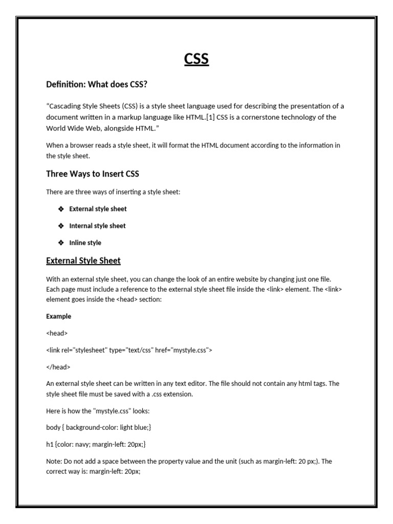 7 CSS | PDF