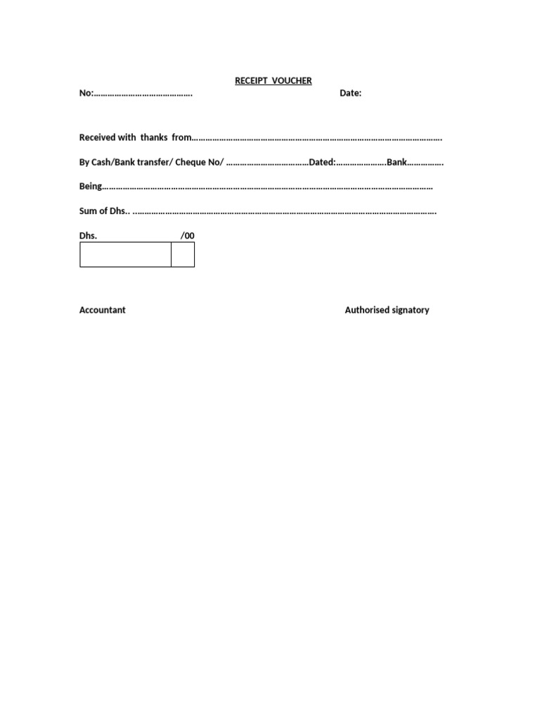 Receipt Voucher | PDF