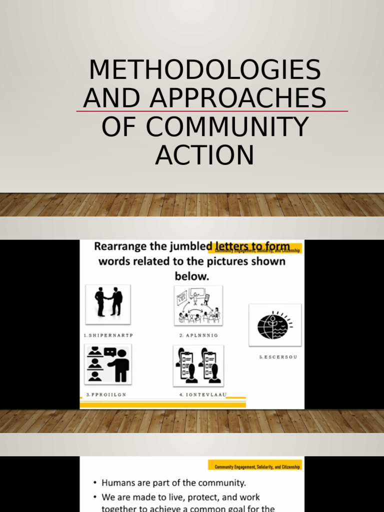 Methodologies and Approaches of Community Action | PDF