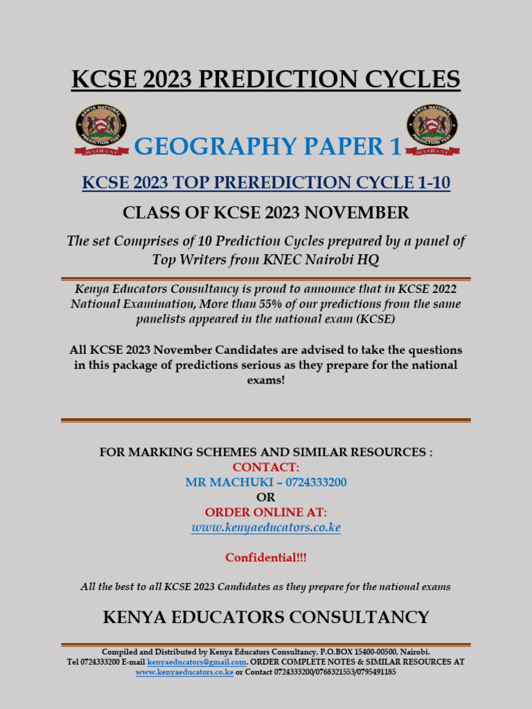Geo PP1 Top Prediction Master Cycles | PDF