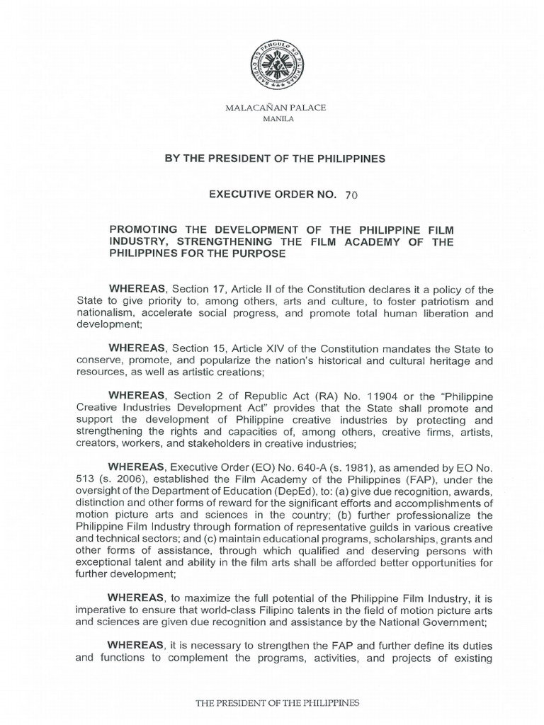 Eo 70 FRM | PDF