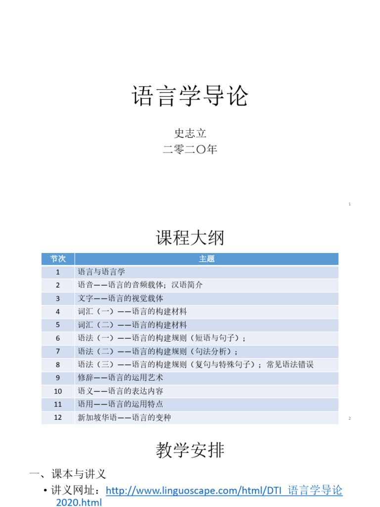 SCCIOB DTI 语言学导论 2020 01 | PDF