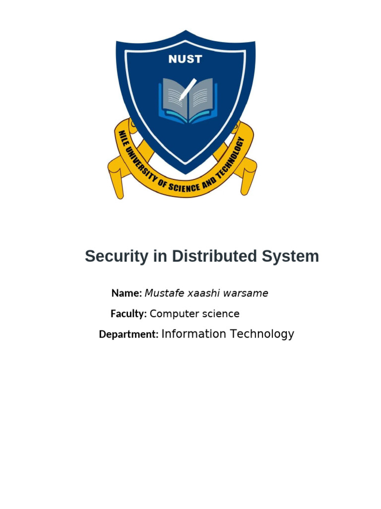 Security in Distributed System | PDF