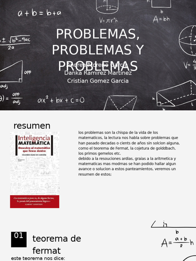 Problemas, Problemas y Problemas - PPTX 20241004 083621 0000 | PDF