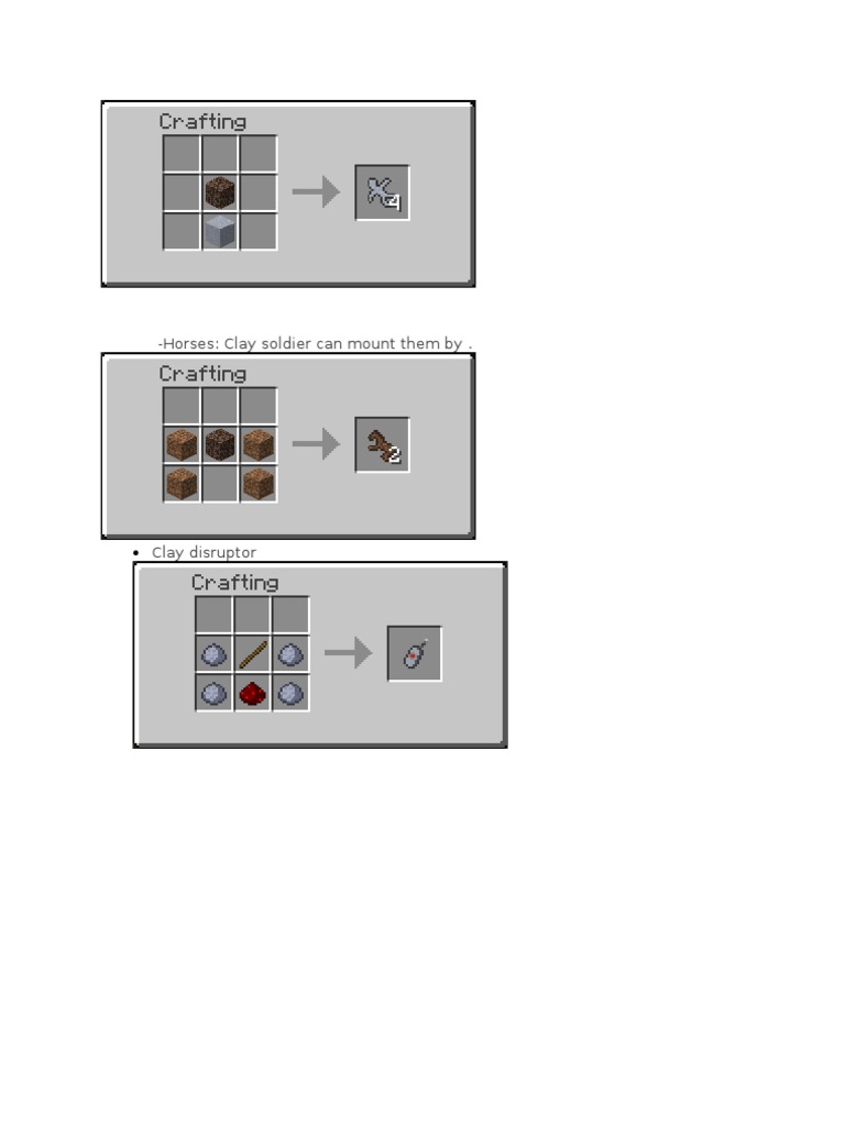 Clay Mod Recipes | PDF