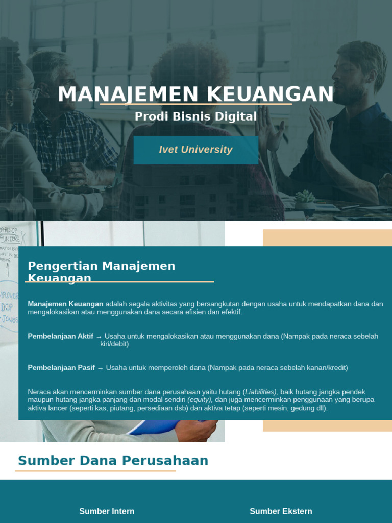 Pertemuan 1 MANAJEMEN KEUANGAN | PDF