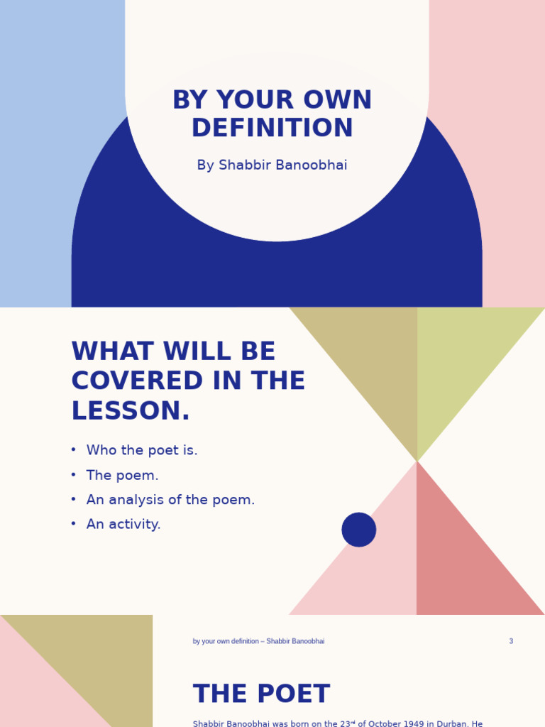 By Your Own Definition | PDF