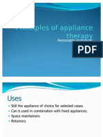 Principles of Applience Therapy-Removable Appliances