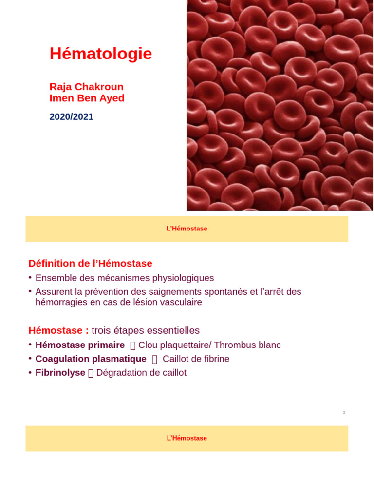 Hemostase | PDF